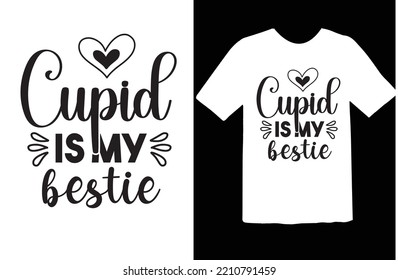 Cupid is My Bestie svg design