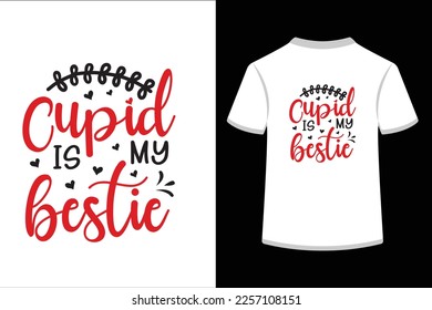 Cupid is my bestie. This is an editable and printable vector EPS file. 
