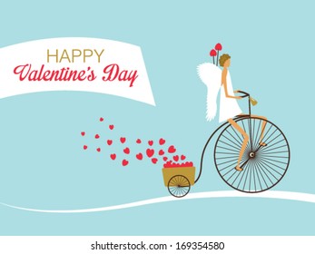 Cupid on the bicycle