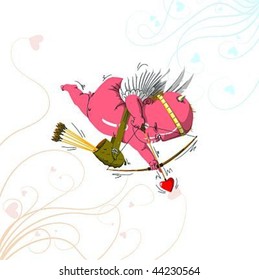 Cupid on Valentine's Day.