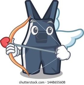 Cupid overalls isolated with in the mascot