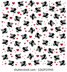cupid, packing paper, background 