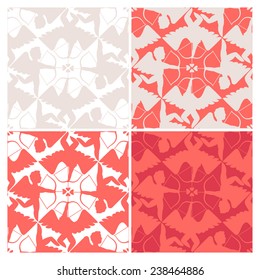 Cupid pattern for happy valentines day