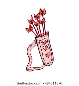 cupid pink bag arrows