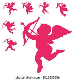 Cupid pink vector 