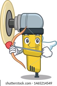 Cupid pneumatic sander in the mascot shape