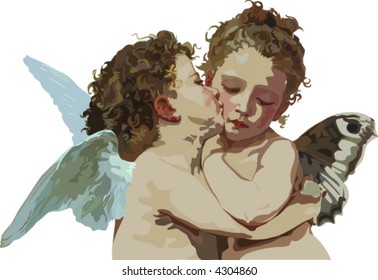 Cupid And Psyche As Children