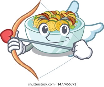 Cupid ratatouille is cooked in mascot pan
