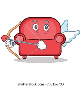 Cupid red sofa character cartoon