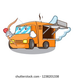 Cupid rendering cartoon of food truck shape