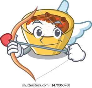 Cupid rice curry served in mascot containers