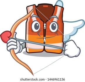 Cupid safety vest isolated in the character