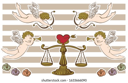 Cupid and scale of love
