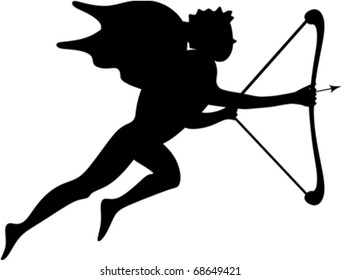 cupid Silhouette eps10
