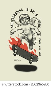 Cupid Skateboarding board fire