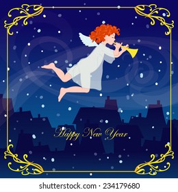 Cupid in sky