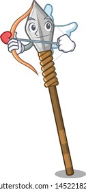 Cupid spear isolated with in the cartoon