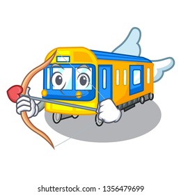 Cupid subway train in the shape characters