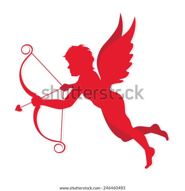 Cupid Symbol Valentine Love Vector Illustration Stock Vector (Royalty ...