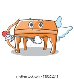 Cupid table character cartoon style