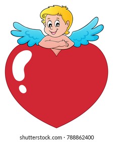 Cupid thematics image 2 - eps10 vector illustration.