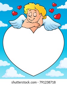 Cupid thematics image 6 - eps10 vector illustration.
