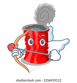 Cupid Tin can shape on a cartoon