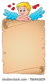 Cupid-Topic-Perchment 1 - eps10 Vektorgrafik.