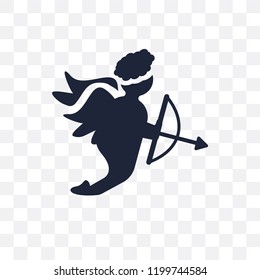 Cupid transparent icon. Cupid symbol design from Wedding and love collection. Simple element vector illustration on transparent background.