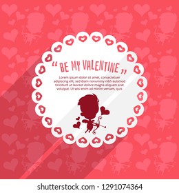Cupid valentine's day background	