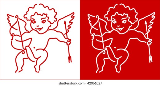 Fundo do Dia dos Namorados do Cupido