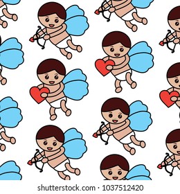 cupid valentines day pattern image 