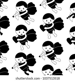 cupid valentines day pattern image 
