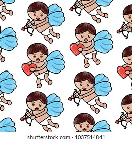 cupid valentines day pattern image 