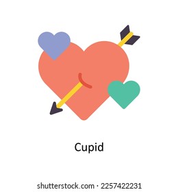 Cupid vector Flat Icons. Simple stock illustration stock illustration