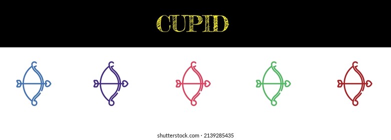 cupid vector icon, Vector EPS 10 illustration style