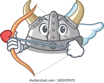 Cupid viking helmet isolated with the character