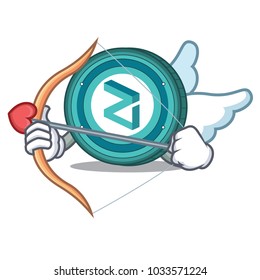 Cupid Zilliqa coin character cartoon