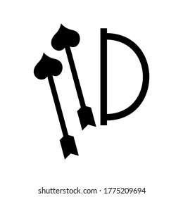 cupidon icon or logo isolated sign symbol vector illustration - high quality black style vector icons
