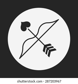 Cupid's arrow icon