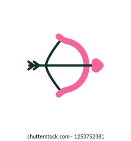 cupids arrow icon vector design. icon design with modern style