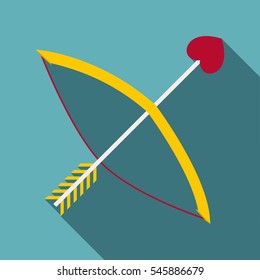 Cupids bow icon. Flat illustration of cupids bow vector icon for web