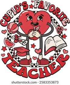 Cupid's Favorite Teacher Valentines Candy Heart