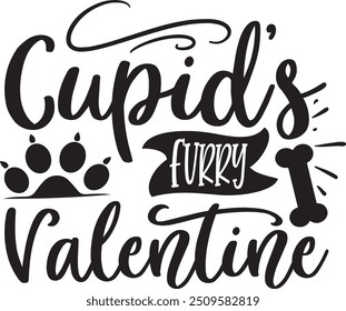 Cupido peludo valentino, Cachorro valentino design