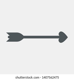 Cupid's Heart arrow vector illustration Valentine's day