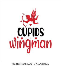 CUPIDS wingman t shirt design 