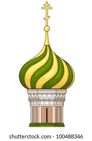 cupola church   vector without gradient