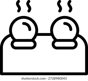 design de ilustração de ícone de encapsulamento com contorno, isso não é feito a partir de qualquer geração de IA