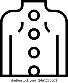 cupping icon. Thin linear style design isolated on white background