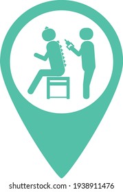 Cuvée Massage Pin Karte Free Vector